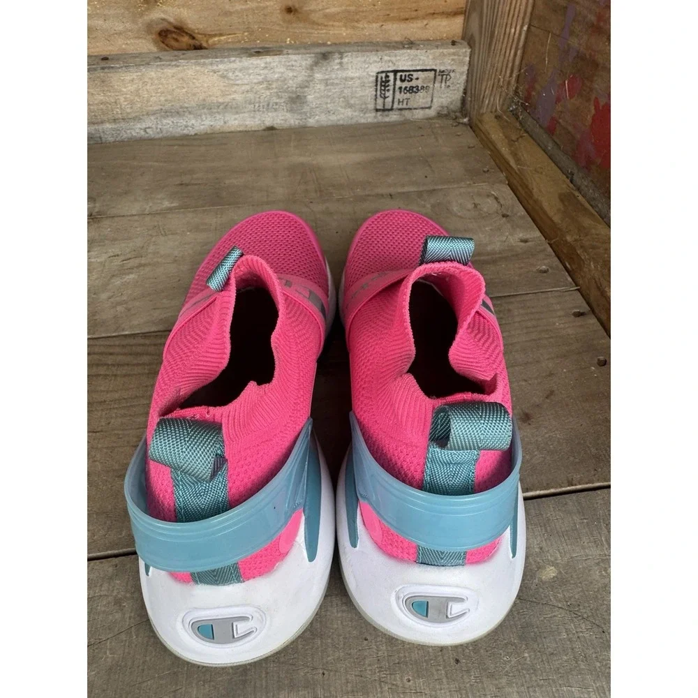 GIRLS CHAMPION SZ 7y SHOES XG TECH PRO‎ Pink And Blue CUTE!!
